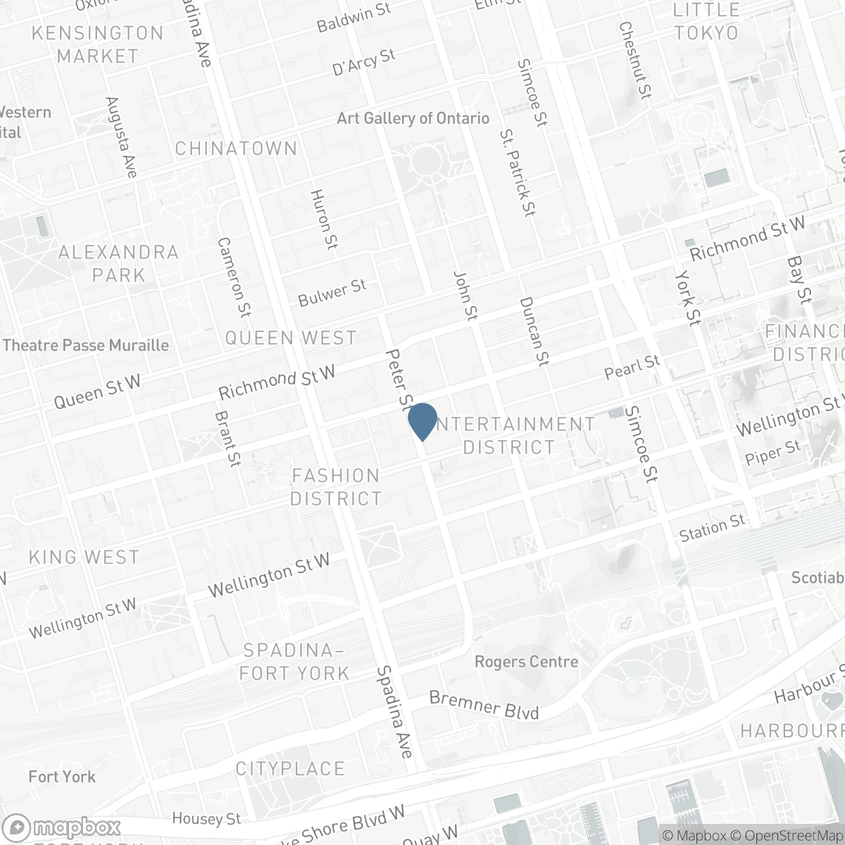 1203 - 87 PETER STREET, Toronto, Ontario M5V 0P1